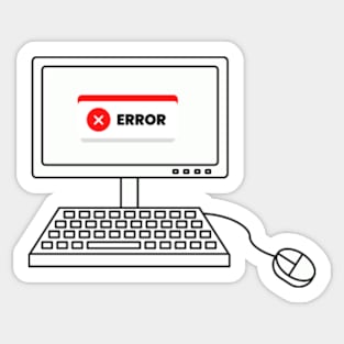 computer error Sticker